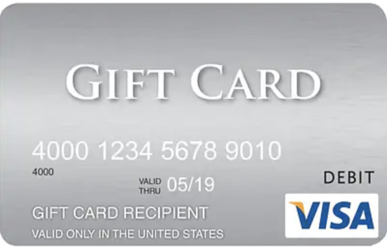 Visa Gift Card, 
provided by Legal Shield